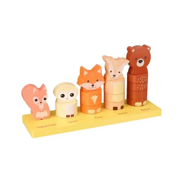 Orange tree toys Woodland Animals - Низанка за броене с животни