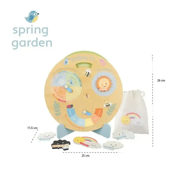 Продукт Orange tree toys Spring Garden - Обучителен часовник за времето - 0 - BG Hlapeta