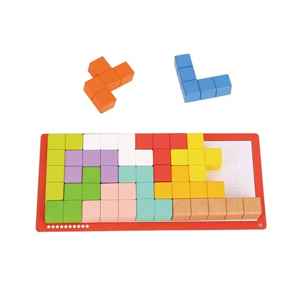 Продукт Tooky Toy Тетрис - Логическа дървена игра - 0 - BG Hlapeta