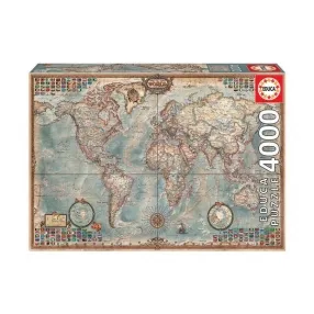 Educa Историческа карта на света - Пъзел 4000 части Educa Историческа карта на света - Пъзел 4000 части