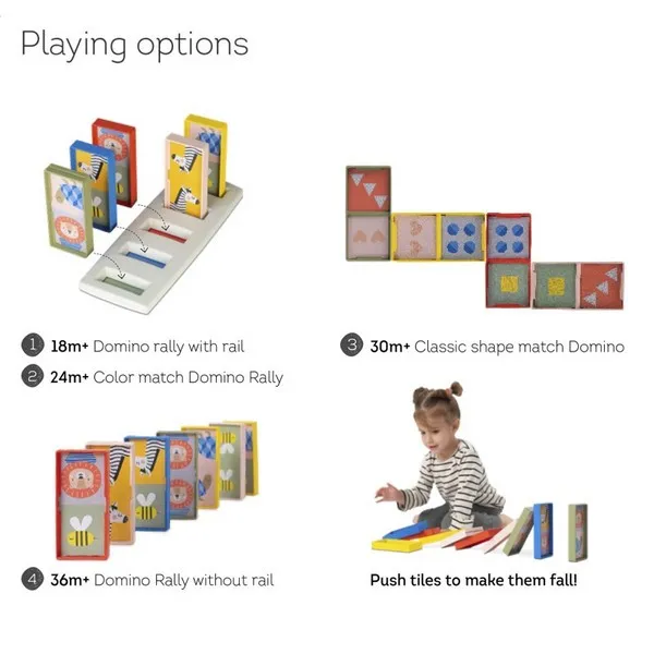 Продукт Taf Toys , Моето първо Домино, Рали - Образователна игра - 0 - BG Hlapeta