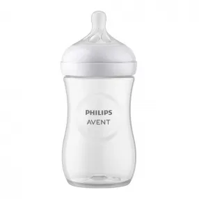 Philips AVENT Natural Response Поток 3 - Шише за хранене 260 мл с биберон без протичане, 1м+