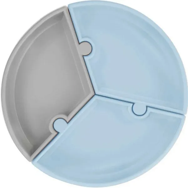 Продукт Minikoioi Puzzle - Силиконова чиния с вакуум 3 части - 0 - BG Hlapeta