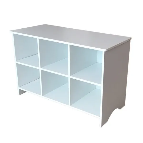 Продукт Ginger home - Дървен Скрин с 6 Текстилни Чекмеджета за Съхранение, Шкаф, Органайзер, Секция - 0 - BG Hlapeta