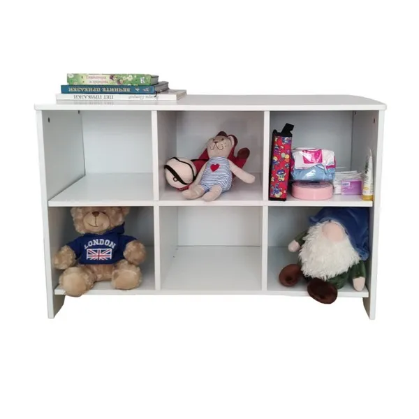 Продукт Ginger home - Дървен Скрин с 6 Текстилни Чекмеджета за Съхранение, Шкаф, Органайзер, Секция - 0 - BG Hlapeta