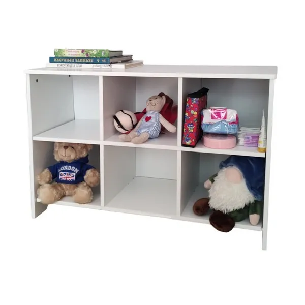 Продукт Ginger home - Дървен Скрин с 6 Текстилни Чекмеджета за Съхранение, Шкаф, Органайзер, Секция - 0 - BG Hlapeta