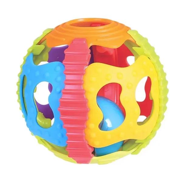 Playgro Shake Rattle and Roll Ball - Разноцветна Топка Дрънкалка, 6м+