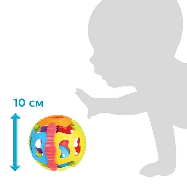 Продукт Playgro Shake Rattle and Roll Ball - Разноцветна Топка Дрънкалка, 6м+ - 0 - BG Hlapeta