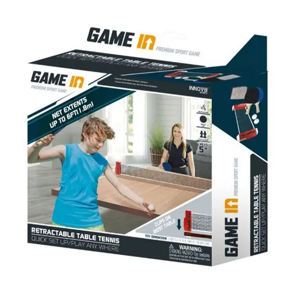 Продукт Woodyland CROSS - Комплект за тенис на маса с две хилки, топчета и мрежа - 0 - BG Hlapeta