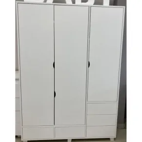 Nuba - Трикрилен Гардероб МДФ с „push” водачи