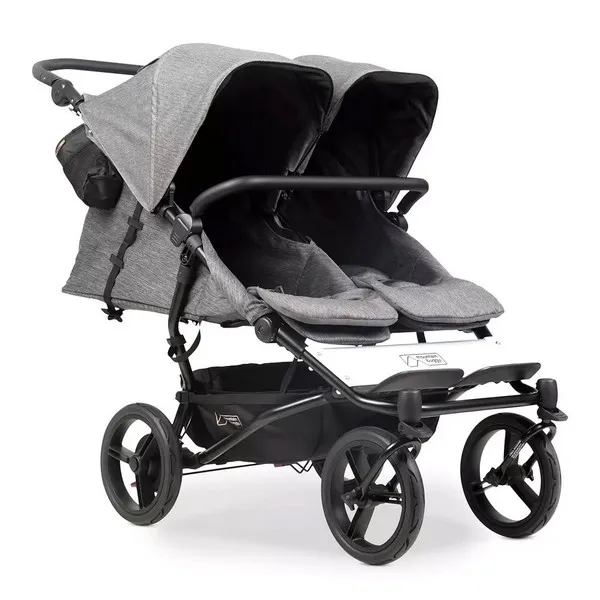 Mountain Buggy Duet Luxury Collection - Количка за две деца с чанта за количка и халки за прикрепяне