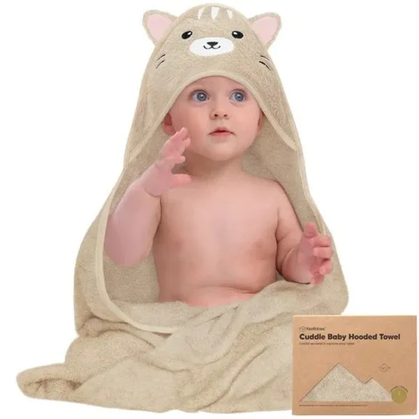 Продукт KeaBabies - Бебешка Хавлия с качулка От Органичен Бамбук - 0 - BG Hlapeta