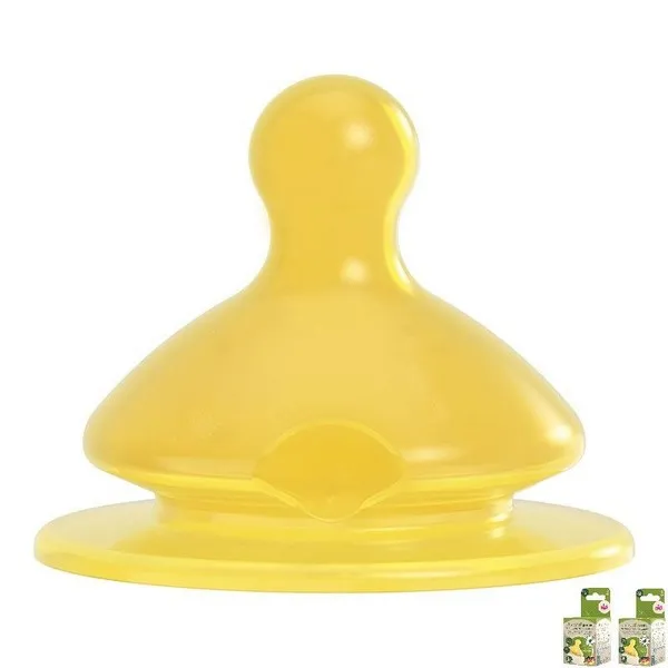 NIP Cherry Green Wide-Neck - Биберони за шишета 2 бр., 0 месеца +