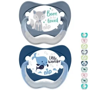 NIP Family Силикон - Залъгалки етап 2, 5-18 месеца, 2 бр.