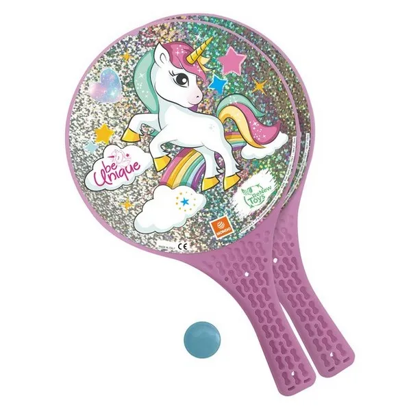 Mondo Unicorn Glitter - Комплект ракети с топче