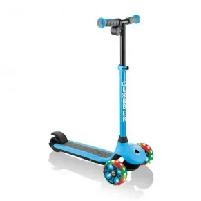 GLOBBER E-MOTION 4 PLUS - Електрическа тротинетка със светещи колела за деца над 6 години