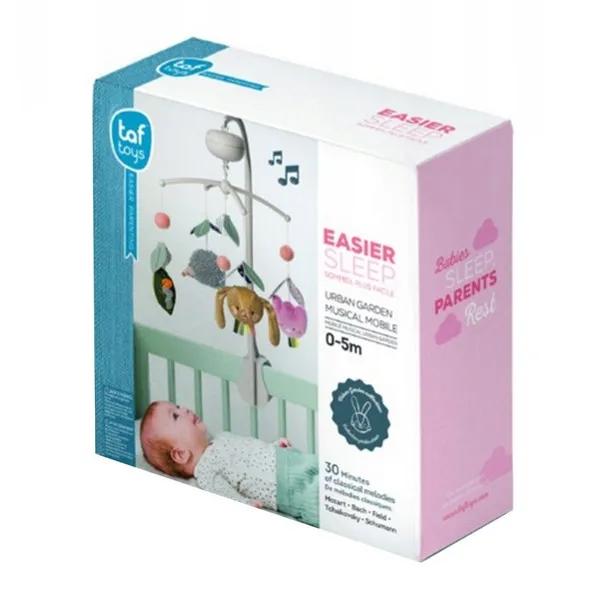 Продукт Taf Toys Зайчето Джени и приятели - Интерактивна играчка, Музикална въртележка - 0 - BG Hlapeta