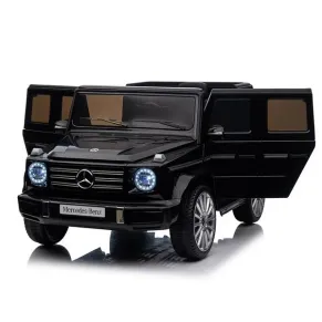 Акумулаторна кола Licensed Mercedes Benz G500 4X4, 12V с меки гуми и кожена седалка