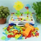 RTOYS - Детска мозайка с винтоверт, шаблони, куфарче и инструменти, 263 части Продукт RTOYS - Детска мозайка с винтоверт, шаблони, куфарче и инструменти, 263 части - 2 - BG Hlapeta