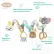Playgro Fauna Friends Twirly Whirly - Мека плюшена спирала за количка или бебешка кошара