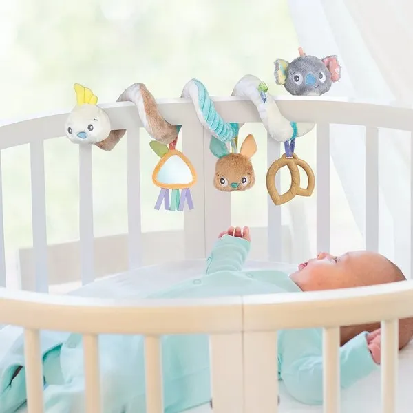 Продукт Playgro Fauna Friends Twirly Whirly - Мека плюшена спирала за количка или бебешка кошара - 0 - BG Hlapeta