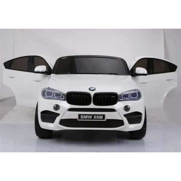 Продукт Двуместен акумулаторен джип BMW X6M с меки гуми и 2 кожени седалки - 0 - BG Hlapeta