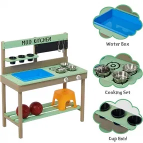 Ginger home - Детска Кухня от Дърво, за Игра на Открито, Двора, Градината, Подарък за Деца от 3 до 8 години Ginger home - Детска Кухня от Дърво, за Игра на Открито, Двора, Градината, Подарък за Деца от 3 до 8 години