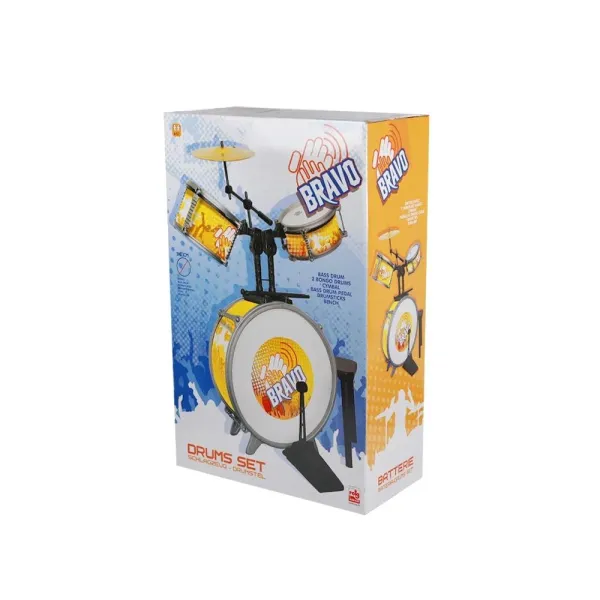 Продукт Claudio Reig Bravo - Детски барабани с табуретка - 0 - BG Hlapeta