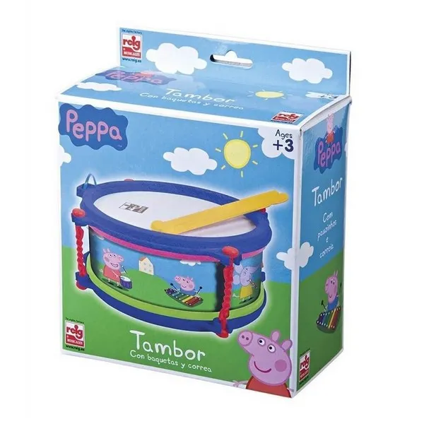 Продукт Claudio Reig Peppa Pig - Детски барабан с палки - 0 - BG Hlapeta