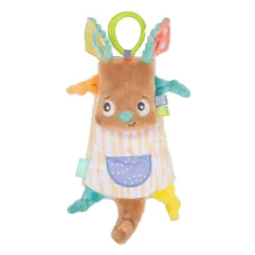 Playgro Fauna Friends - Мека плюшена кърпичка за гушкане Кенгуру, с клипс за закачане върху количка
