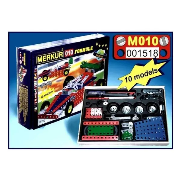 Продукт Merkur Състезателна кола - Метален конструктор 10 в 1 - 0 - BG Hlapeta
