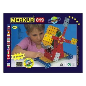 Merkur Вятърна мелница - Метален конструктор 10 в 1, 181 части