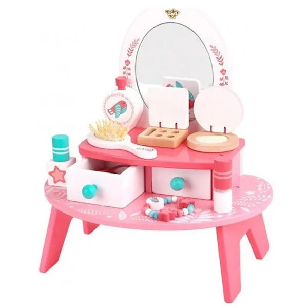 Tooky toy - Дървена тоалетка за разкрасяване 16 части