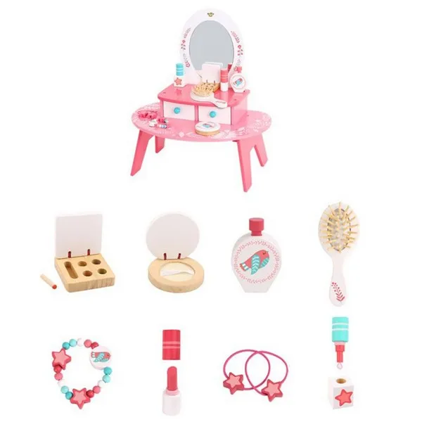 Продукт Tooky toy - Дървена тоалетка за разкрасяване 16 части - 0 - BG Hlapeta