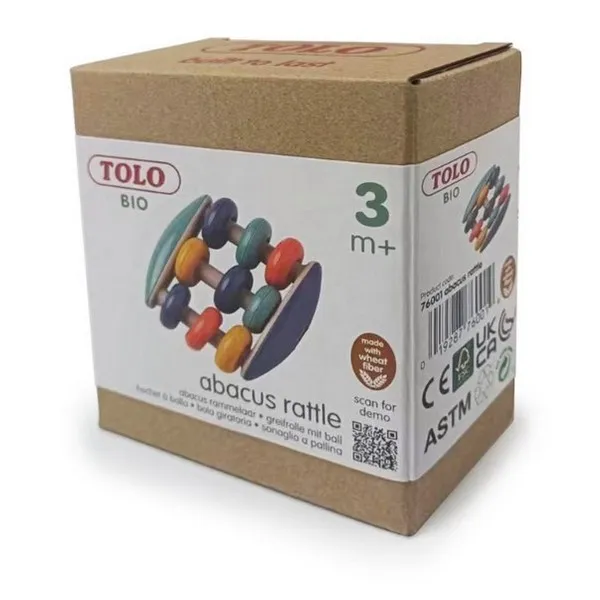 Продукт Tolo Toys Дрънкалка - Сметало от биоразградима пластмаса - 0 - BG Hlapeta