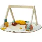 Продукт Tiny Love Luxe Gymini Garden of Adventures - Еко Активна гимнастика, с кръгло килимче 90 см, дървена арка, 3 играчки и възглавница за игра по корем, 0м+ - 4 - BG Hlapeta