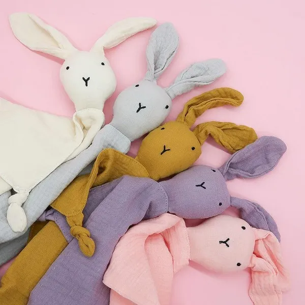 Продукт Babyhome ЗАЙЧЕ - МУСЕЛИНОВА КЪРПА ЗА ГУШКАНЕ - 0 - BG Hlapeta