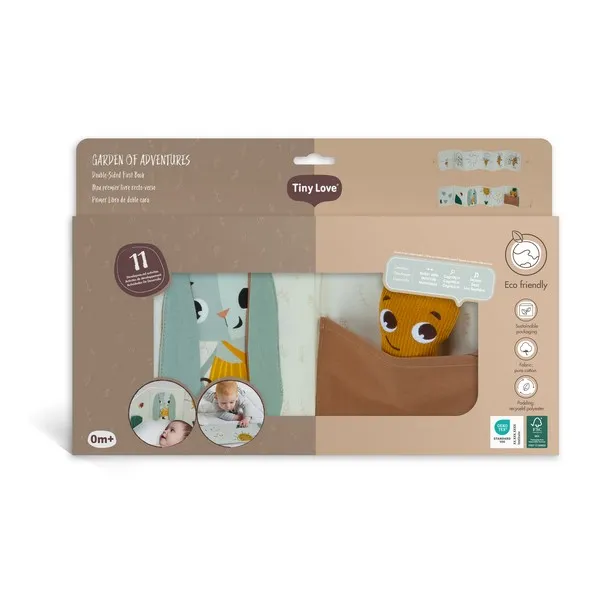 Продукт TINY LOVE Garden оf Adventures - Еко Двустранна книжка-обиколник, 0м+ - 0 - BG Hlapeta