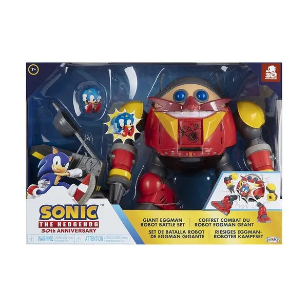 Продукт Jakks Pacific Соник Егман - Гигантски боен комплект робот - 0 - BG Hlapeta