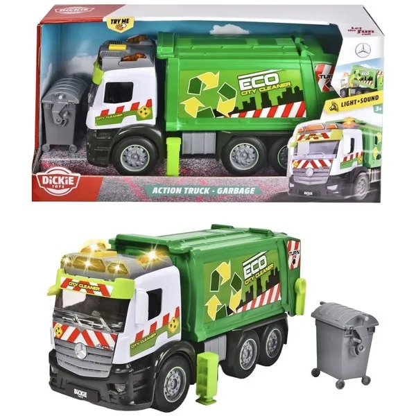 Продукт Dickie Toys Камион за боклук, със звуци и светлини - Детска играчка - 0 - BG Hlapeta
