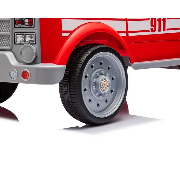 Продукт Акумулаторна кола Little Fire Red 12V/4AH с меки гуми и кожена седалка - 0 - BG Hlapeta