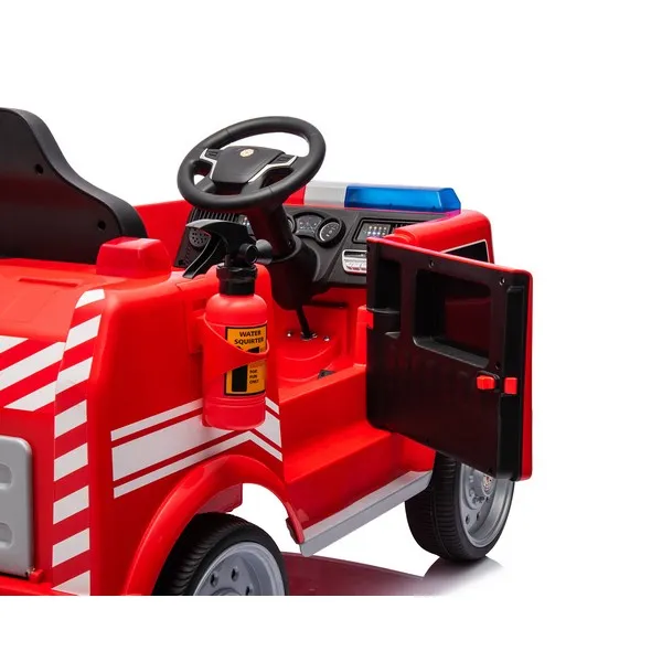 Продукт Акумулаторна кола Little Fire Red 12V/4AH с меки гуми и кожена седалка - 0 - BG Hlapeta