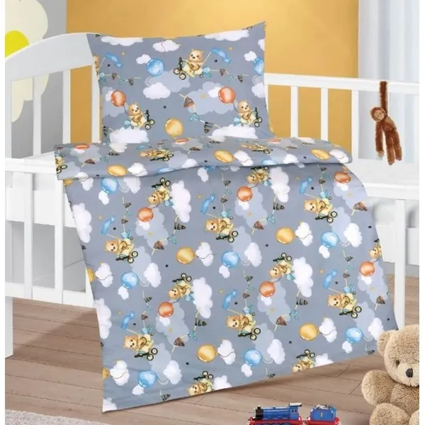 Galix Мече пилот - Детски спален комплект, 3 части