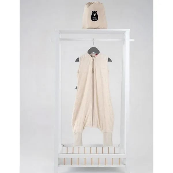 Продукт BabyBliss BlissJump - Спален чувал с крачета от органичен памук - 2.5 тог за температура 16-20 градуса - 0 - BG Hlapeta