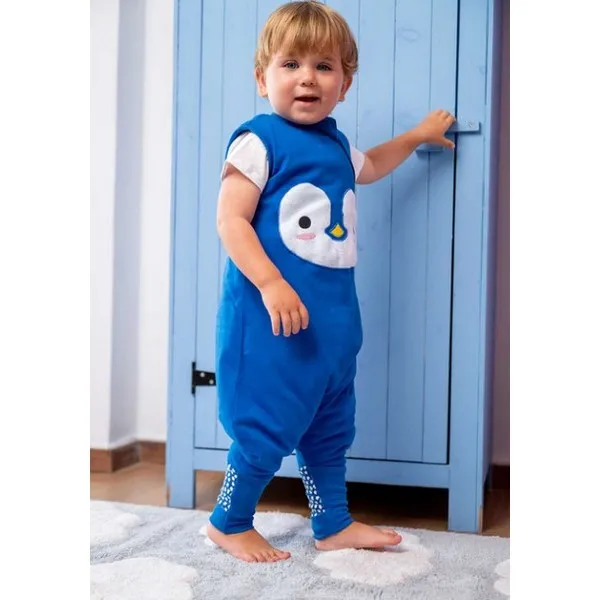 Продукт BabyBliss BlissJump Penguin - Спален чувал с крачета от органичен памук - 2.5 тог за температура 16-20 градуса - 0 - BG Hlapeta