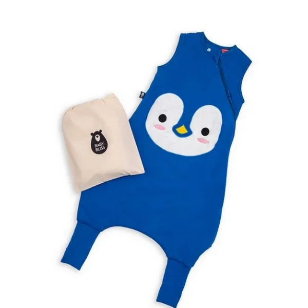 Продукт BabyBliss BlissJump Penguin - Спален чувал с крачета от органичен памук - 2.5 тог за температура 16-20 градуса - 0 - BG Hlapeta