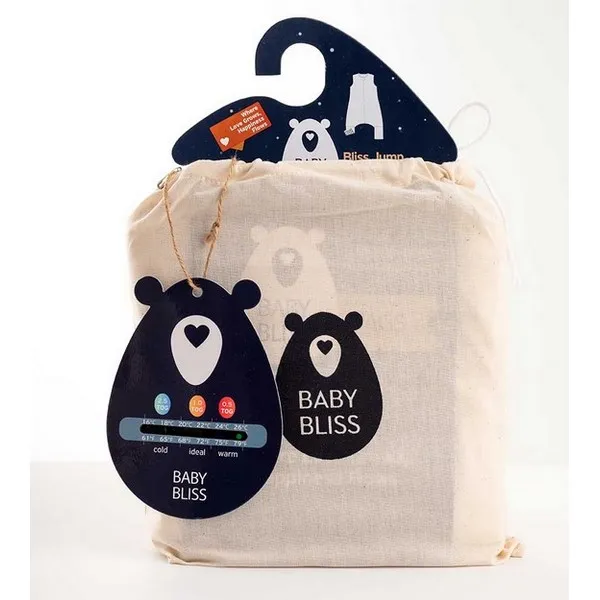 Продукт BabyBliss BlissJump Penguin - Спален чувал с крачета от органичен памук - 2.5 тог за температура 16-20 градуса - 0 - BG Hlapeta