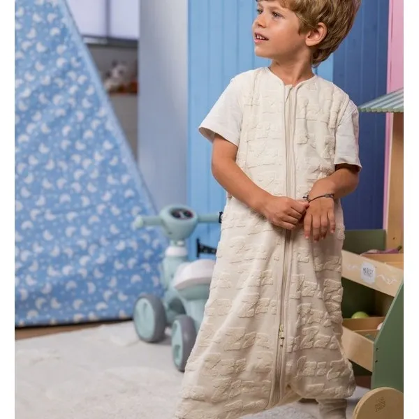 Продукт BabyBliss BlissJump - Спален чувал с крачета от органичен памук 1.0 тог за температура 21-23 градуса - 0 - BG Hlapeta