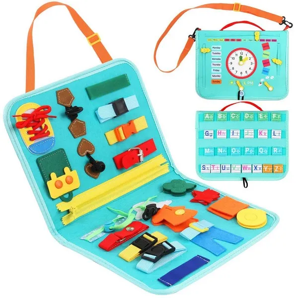 Babyhome - Образователна активна книжка с катарами и закопчалки