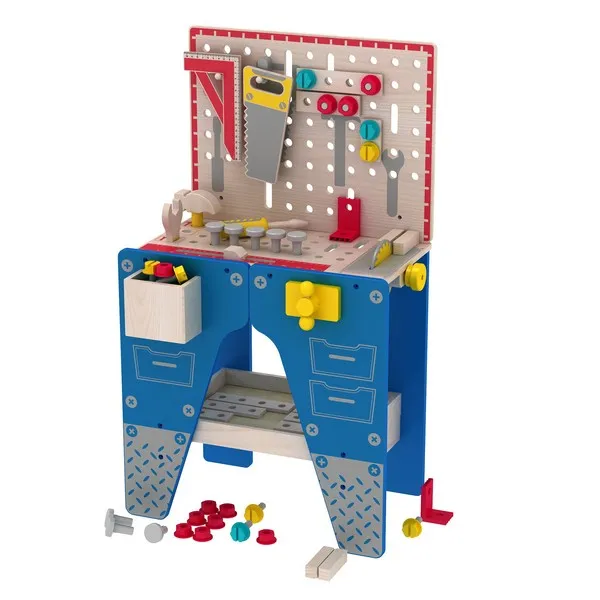 Продукт AcoolToy - Голяма детска дървена работна маса с инструменти - 0 - BG Hlapeta